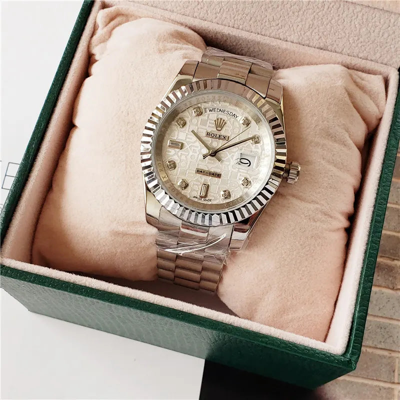 dial Rolex Silver Diamond Day-Date - Hình 2