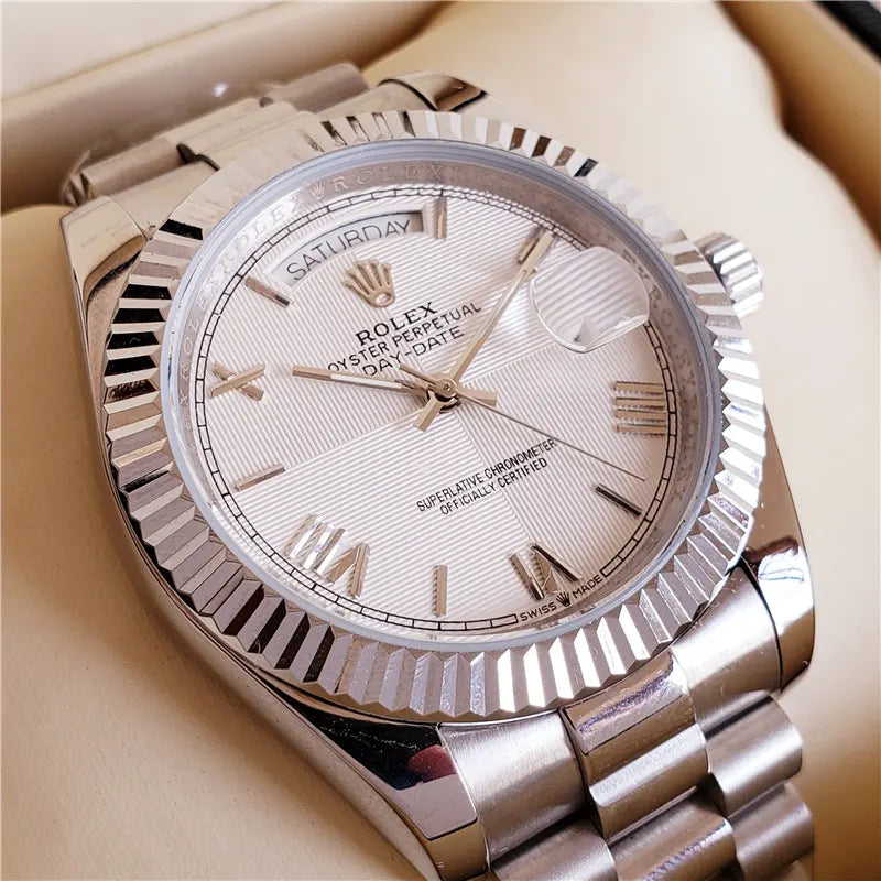 oyster Rolex Day-Date Silver Dial