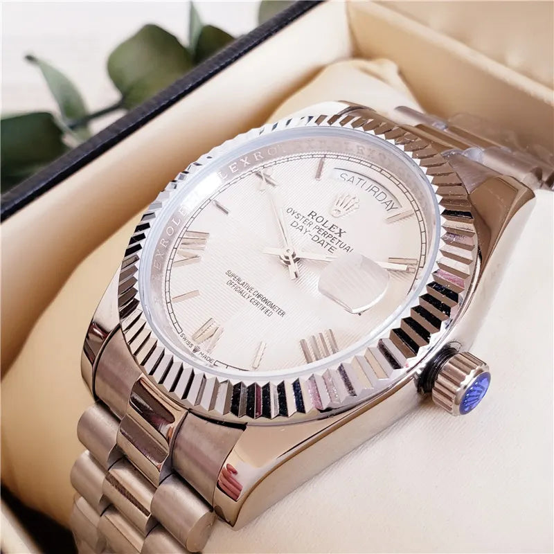oyster Rolex Day-Date Silver Dial - Hình 2