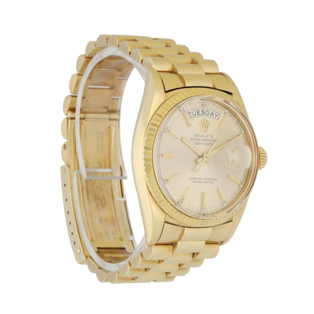 Rolex Day-Date Gold Champagne Dial bracelet - Hình 3