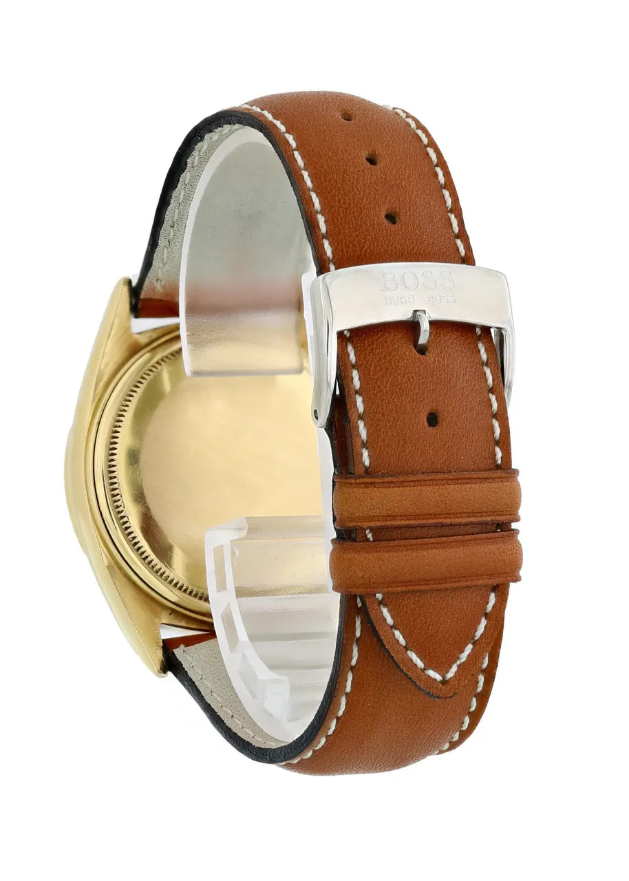 white Rolex Gold Leather Day-Date - Hình 3
