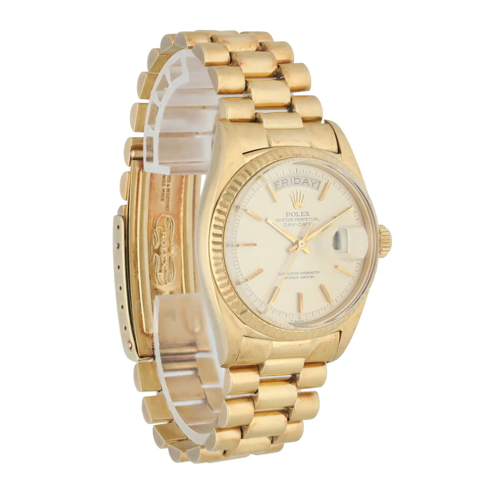 dial president Rolex Day-Date Gold Champagne - Hình 3
