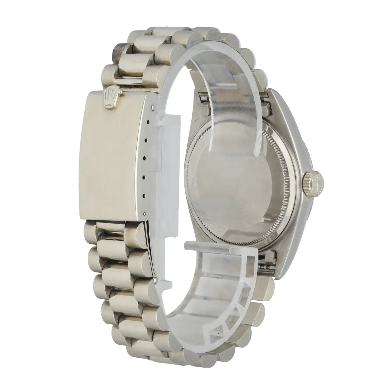stainless steel Rolex Day-Date Silver Dial - Hình 4