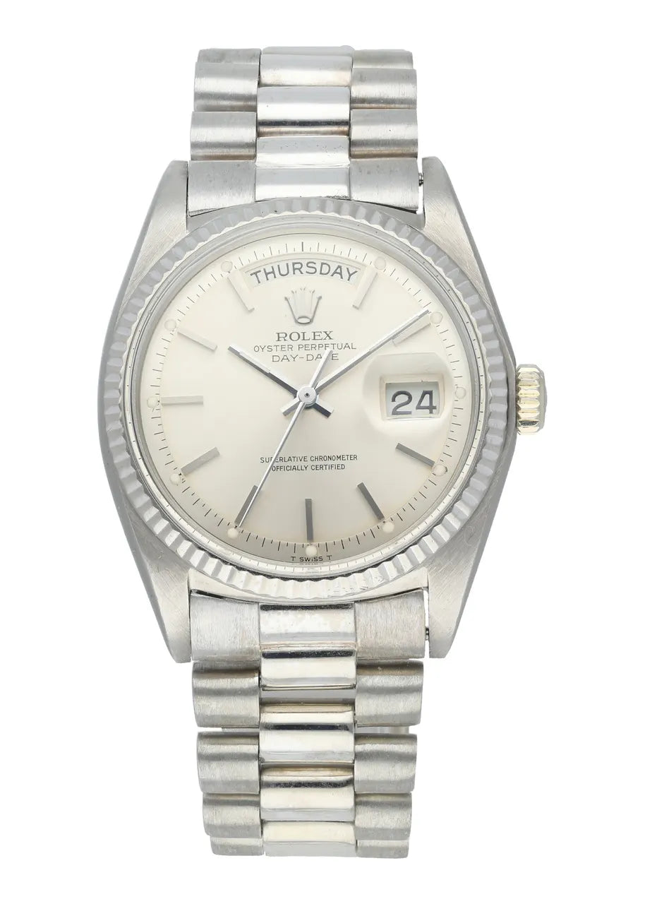 dial Rolex Day-Date Silver Stainless
