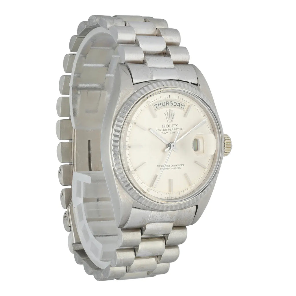 dial Rolex Day-Date Silver Stainless - Hình 3