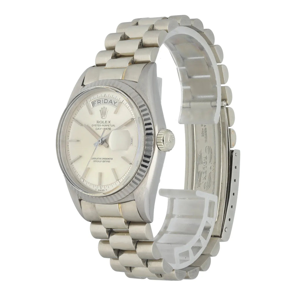 stainless steel Rolex Day-Date Silver Dial - Hình 2