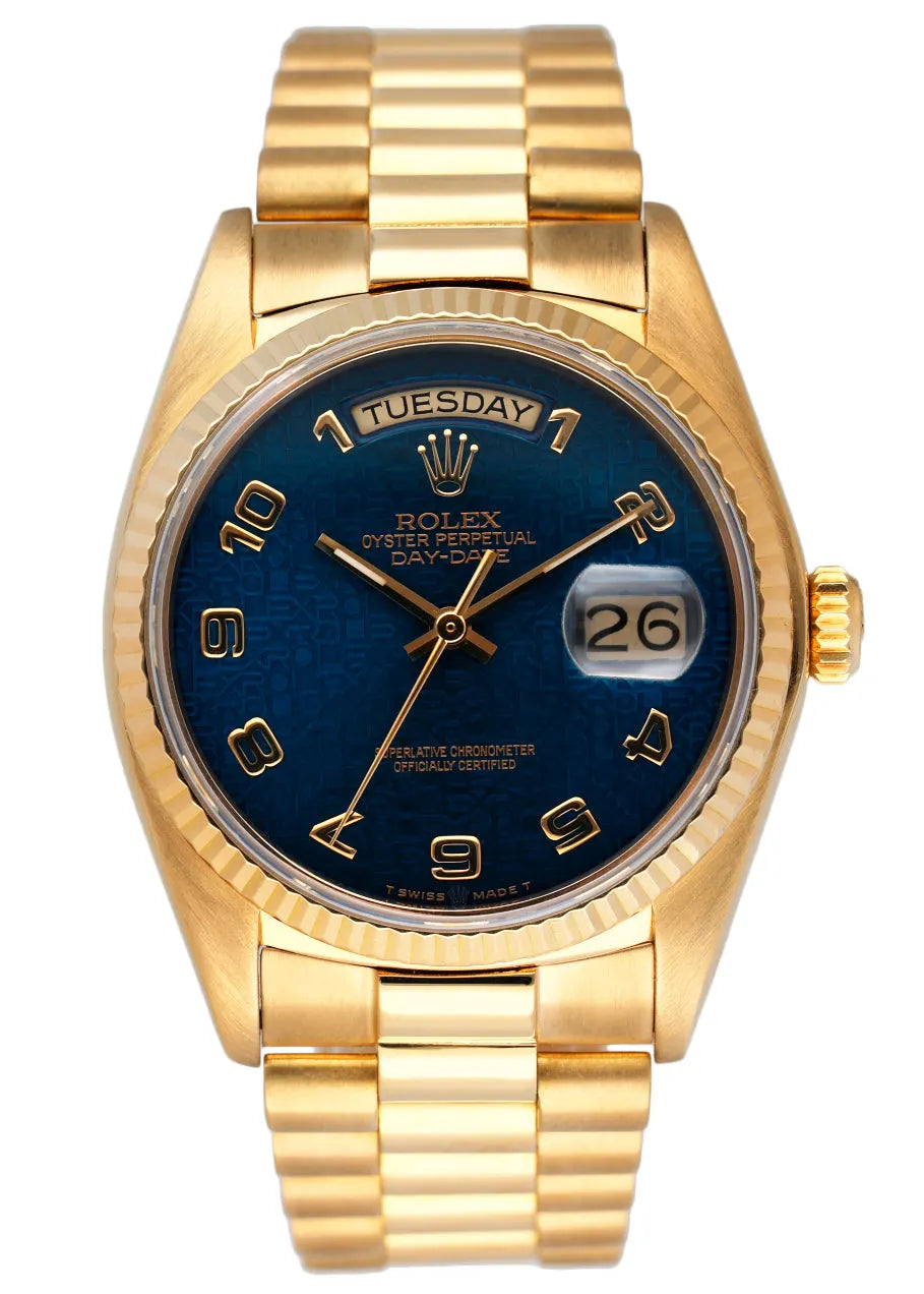 Rolex Day-Date Blue Dial Gold