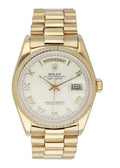 Rolex Day-Date Gold Ivory Roman