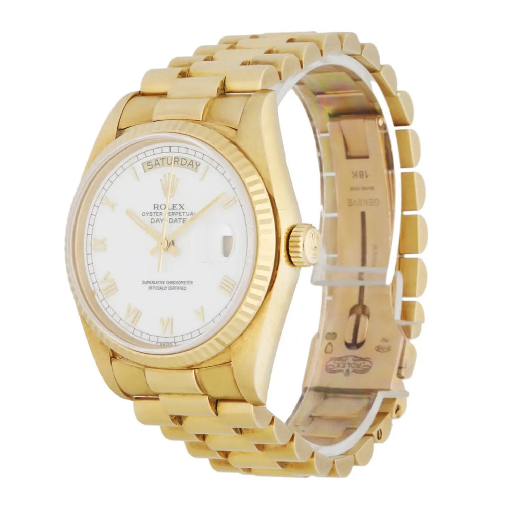 president Rolex Day-Date Gold White Dial - Hình 2