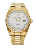 president Rolex Day-Date Gold White Dial