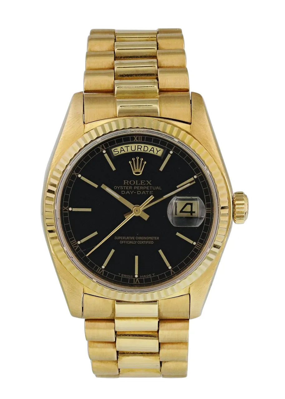 watch Rolex Day-Date Gold Black