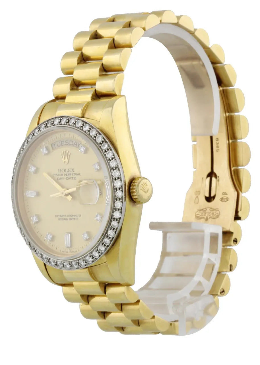 Rolex Gold Diamond Bezel day date - Hình 5
