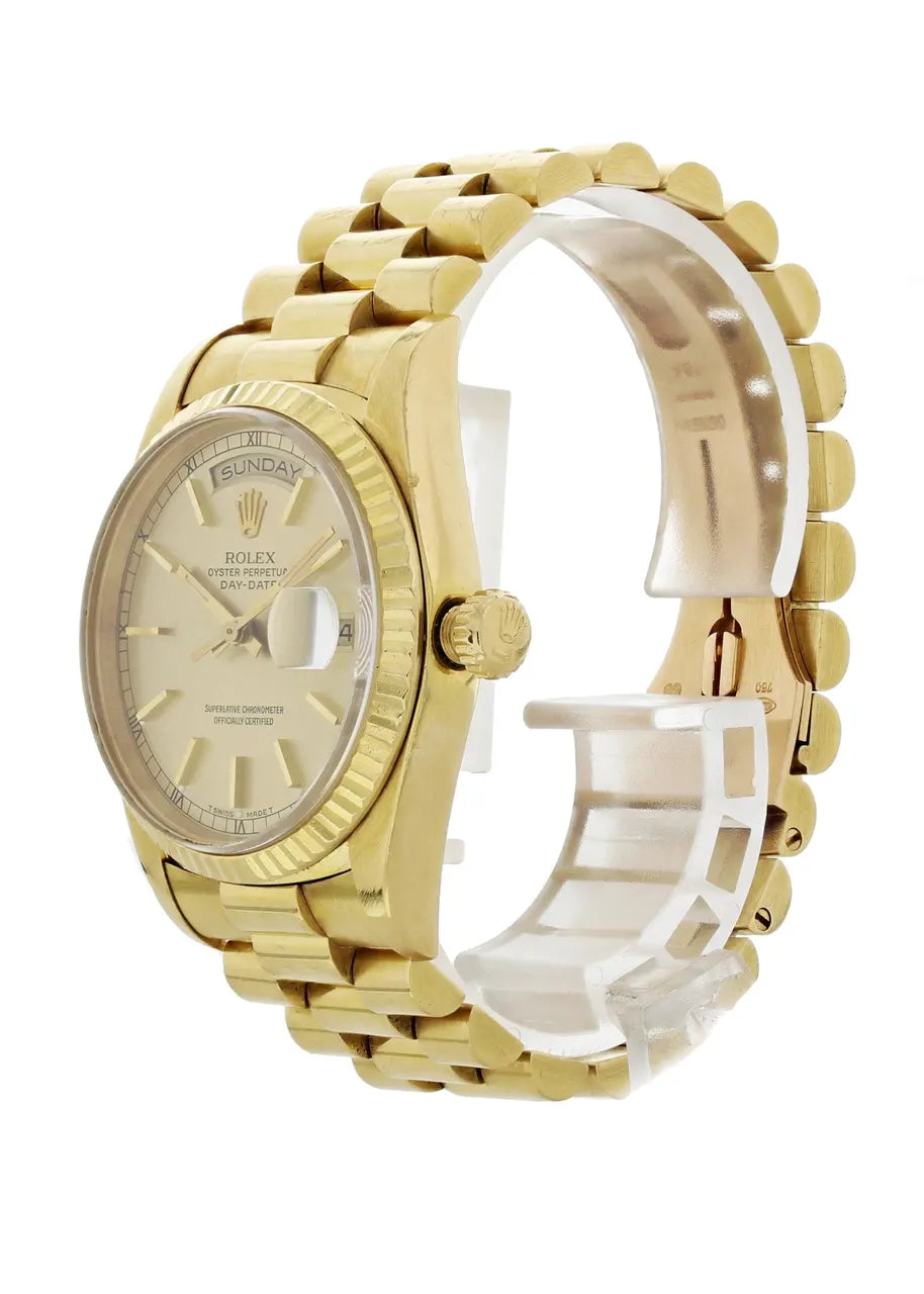 18k Rolex Day-Date Champagne Dial - Hình 4