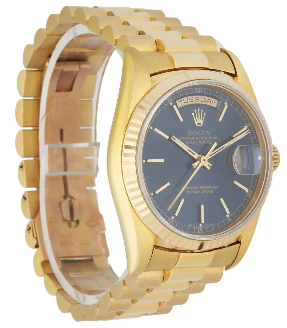 Rolex Gold Blue Day-Date - Hình 2