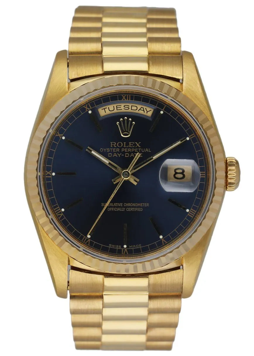 Rolex Gold Blue Day-Date