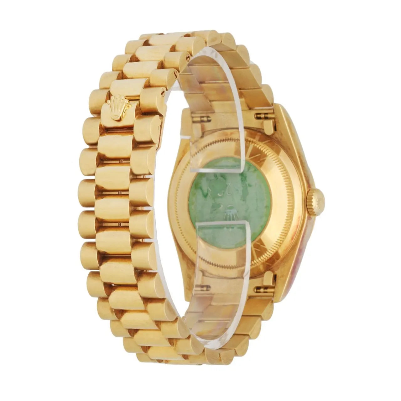dial president Rolex Day-Date Gold Black - Hình 4