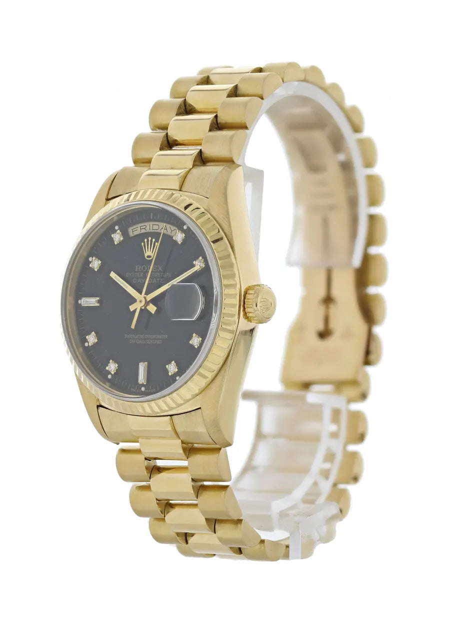 Rolex Gold Black Diamond - Hình 3