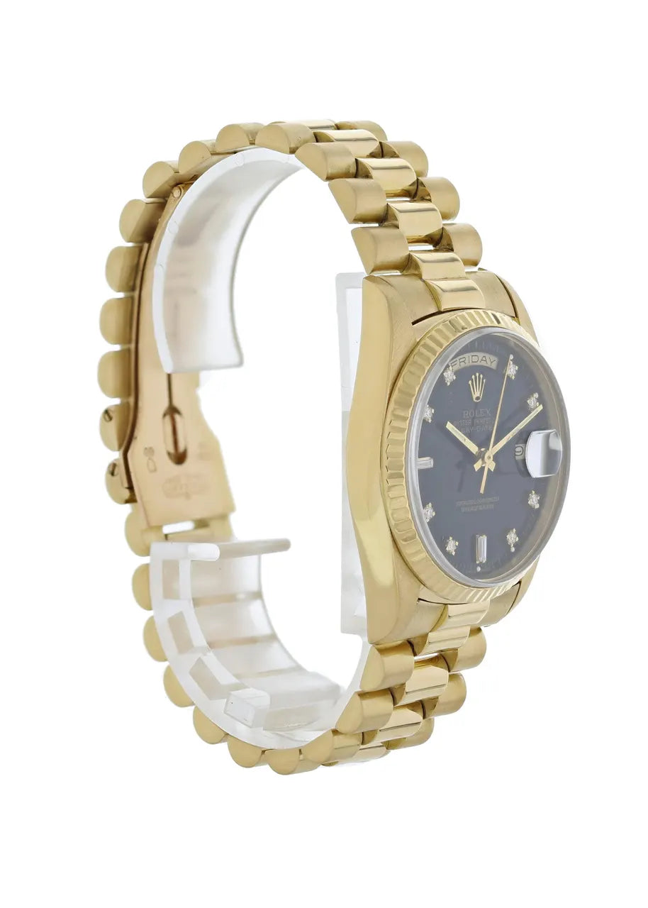 Rolex Gold Black Diamond - Hình 4