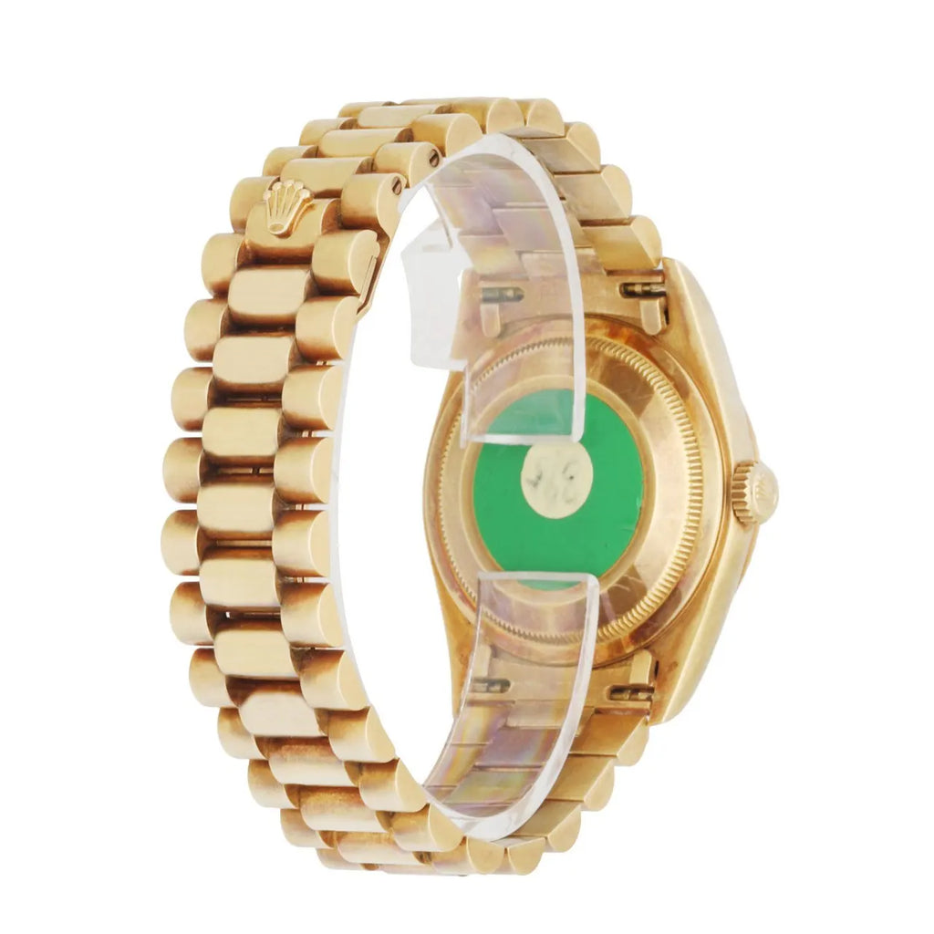 white Rolex Day-Date Gold Diamond - Hình 3