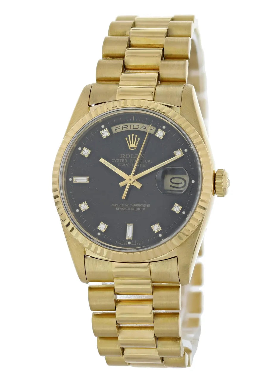 Rolex Gold Black Diamond