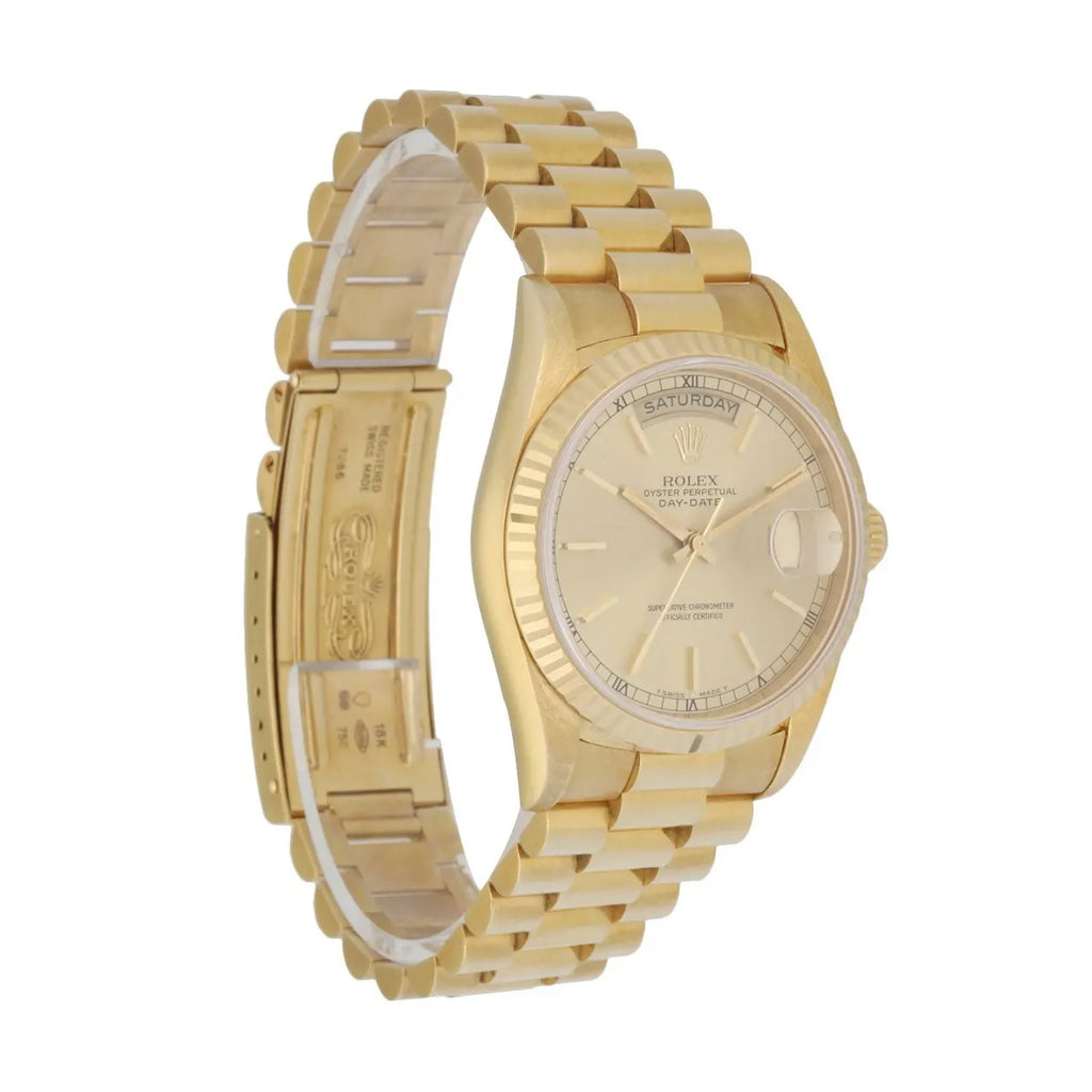 Rolex Gold Champagne Day-Date - Hình 3