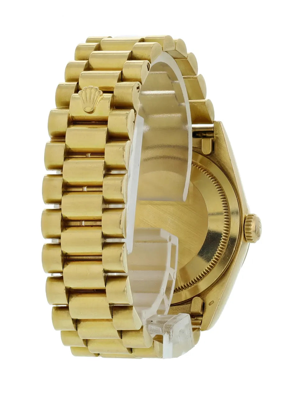18k Rolex Day-Date Brown Dial - Hình 5