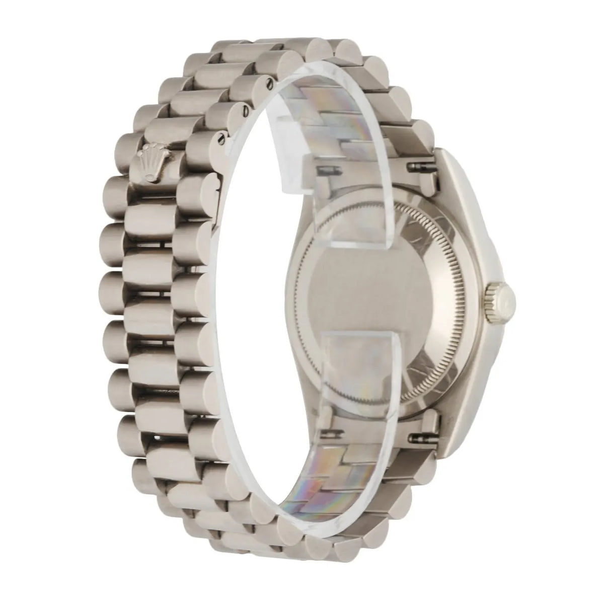 dial Rolex Day-Date Silver Diamond - Hình 4