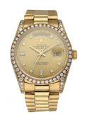 Rolex Gold Diamond Bezel day date