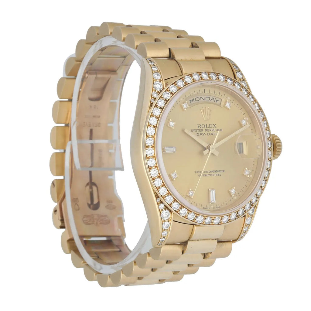 Rolex Gold Diamond Bezel day date - Hình 3