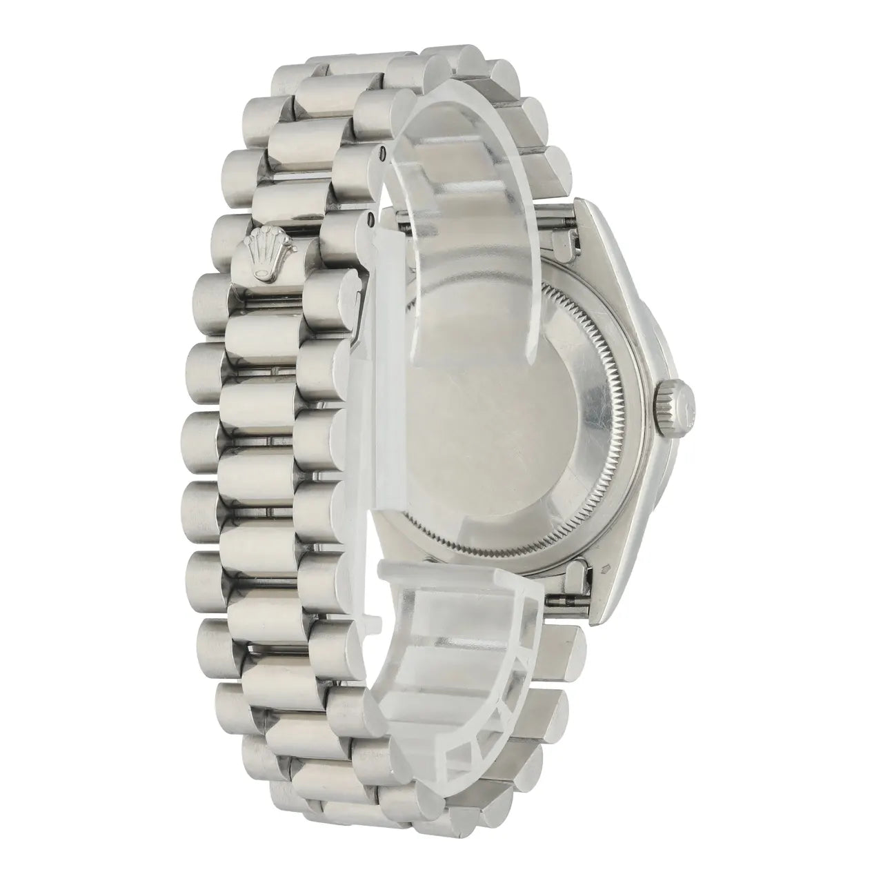day Rolex Diamond Bezel Silver - Hình 3