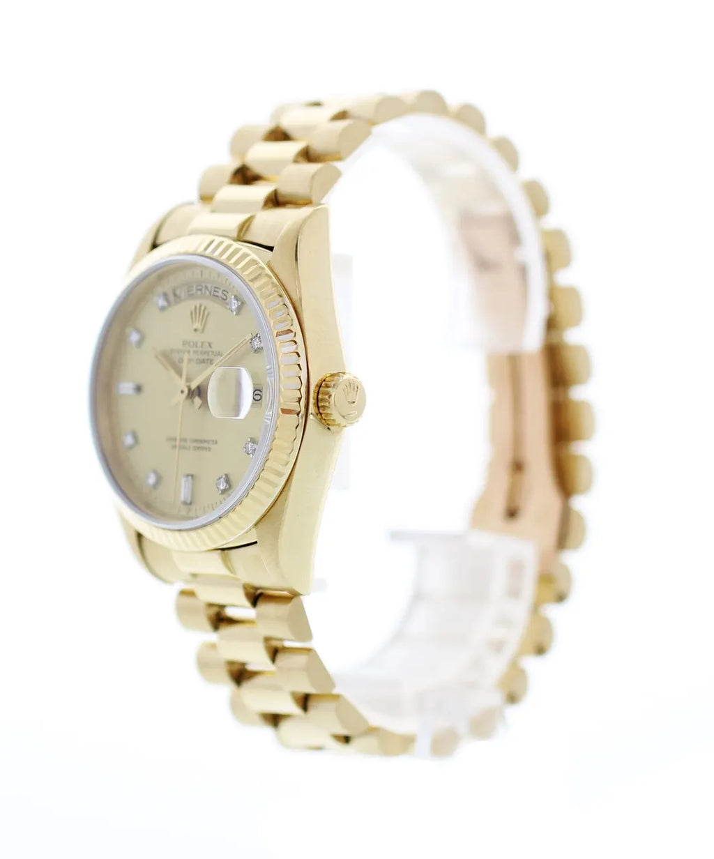 Rolex Day Date Gold Diamond - Hình 2