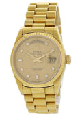 Rolex Gold Diamond Champagne day date