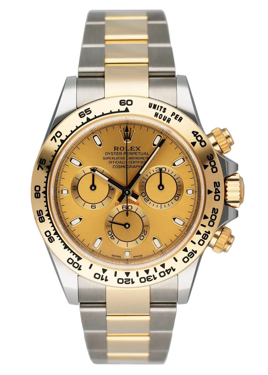 two Rolex Daytona Gold Champagne