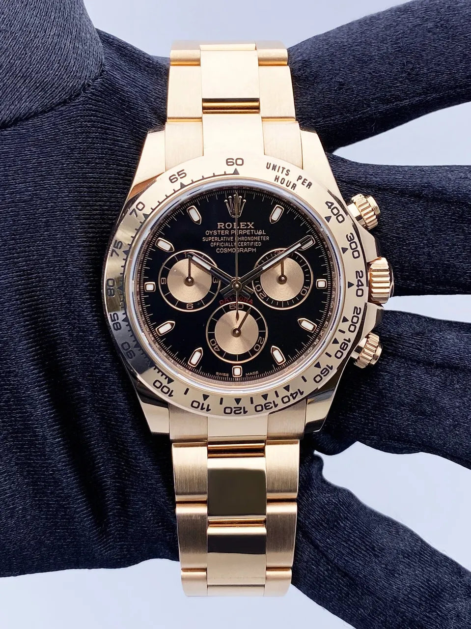 Rolex Daytona Gold Black dial - Hình 2