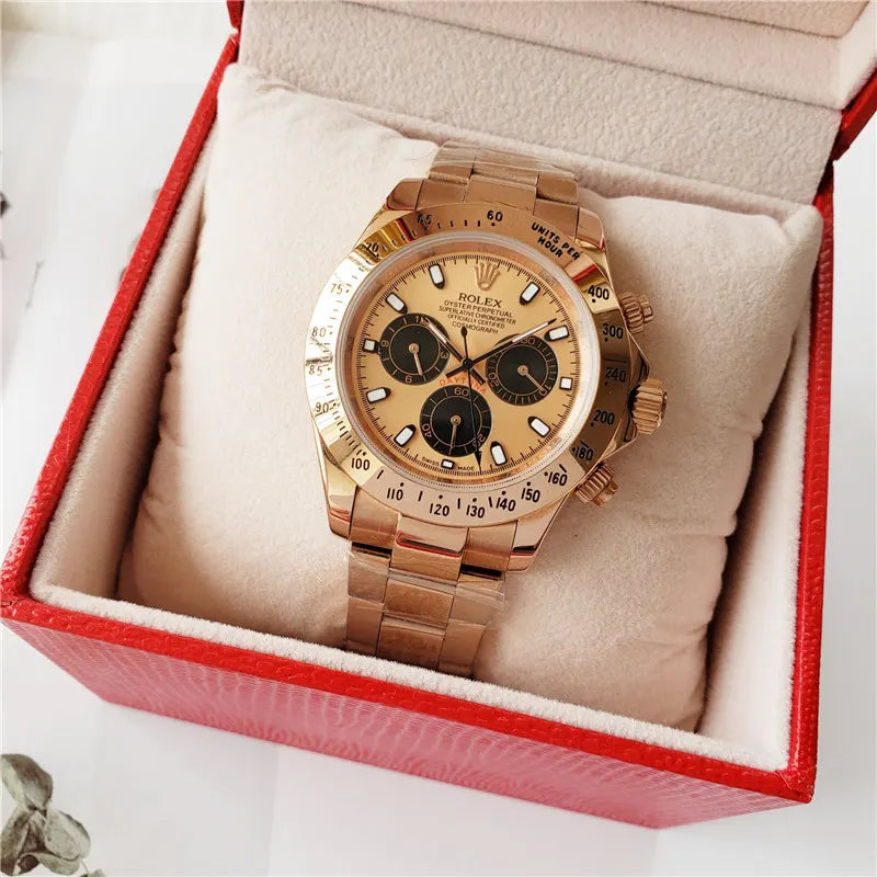 champagne Rolex Daytona Yellow Gold