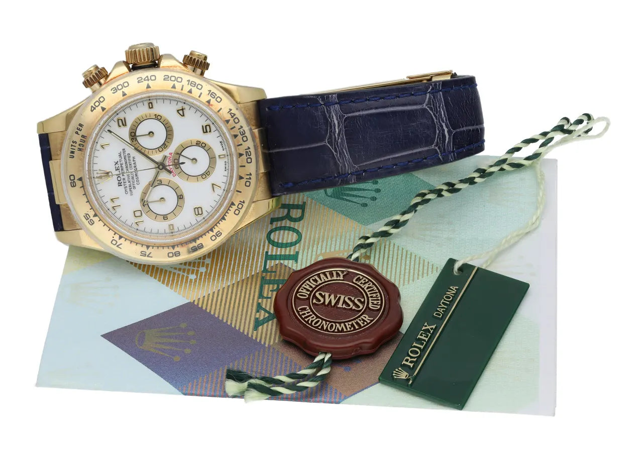 Daytona Gold Blue Leather - Hình 2