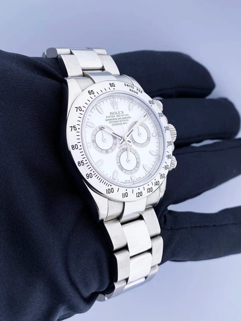 stainless steel Rolex Daytona White Dial - Hình 2