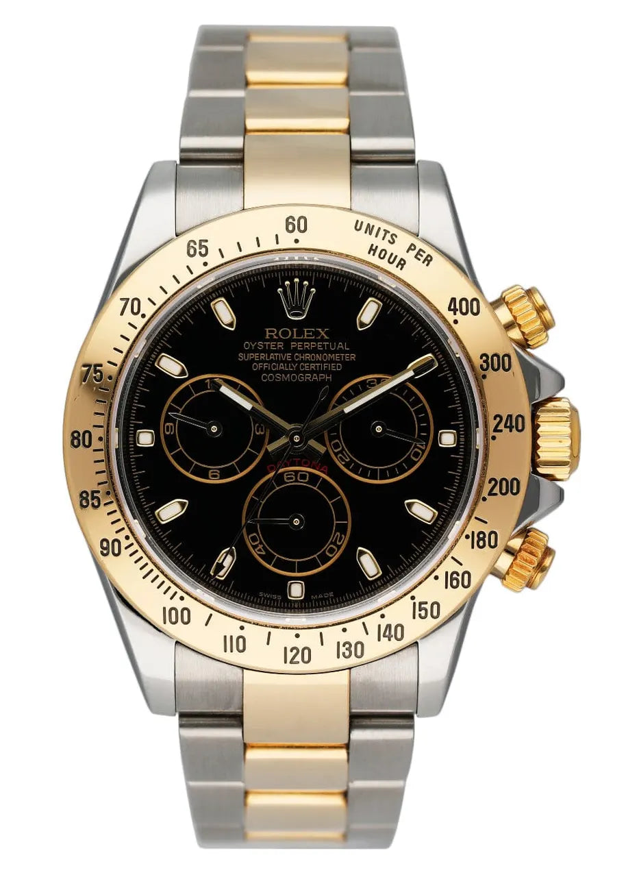 dial Rolex Daytona Two-Tone Black