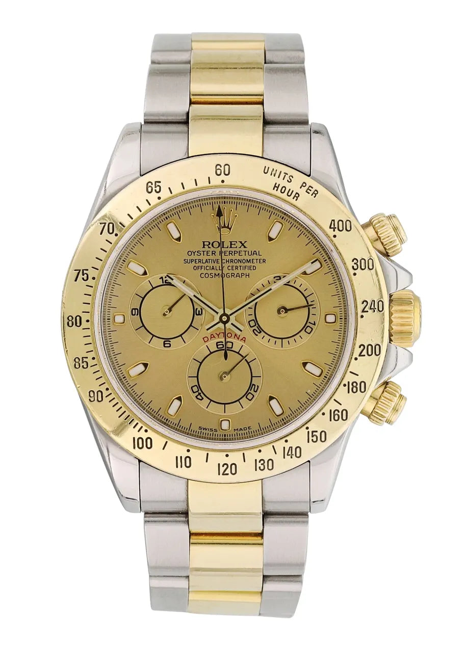 dial stainless Rolex Daytona Two-Tone Gold - Hình 2