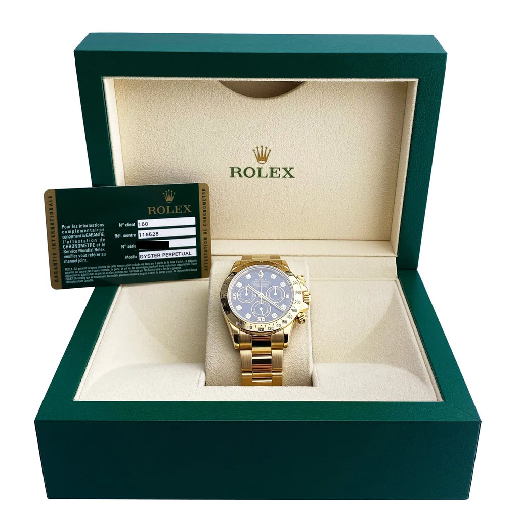 Rolex Daytona Gold Diamond black