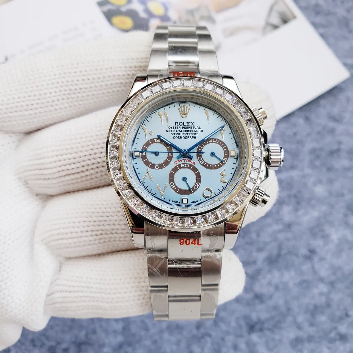 diamond Rolex Daytona Arabic Dial - Hình 7
