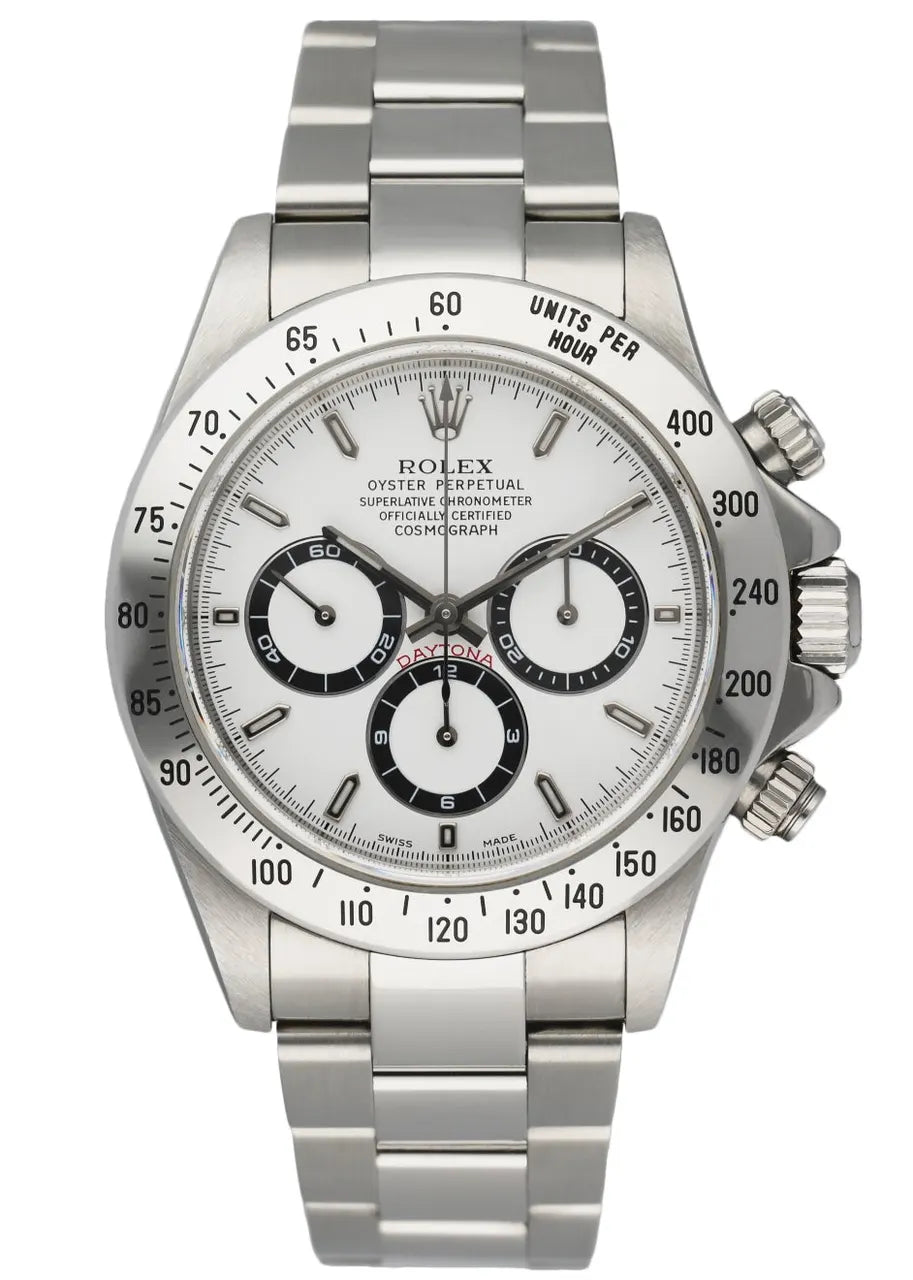 stainless Rolex Daytona White Dial