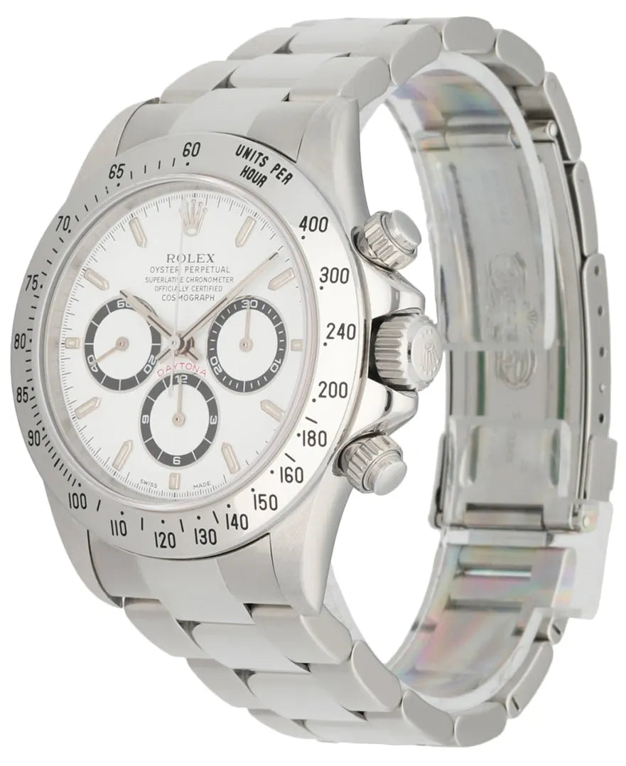 stainless Rolex Daytona White Dial - Hình 2