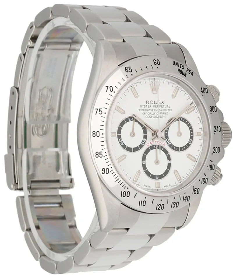 stainless Rolex Daytona White Dial - Hình 3