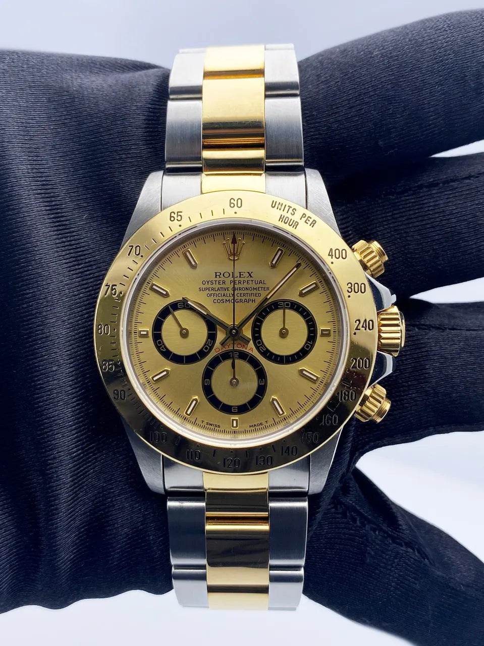 dial Rolex Daytona Two-Tone Gold