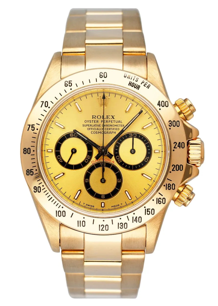 champagne Rolex Daytona Yellow Gold