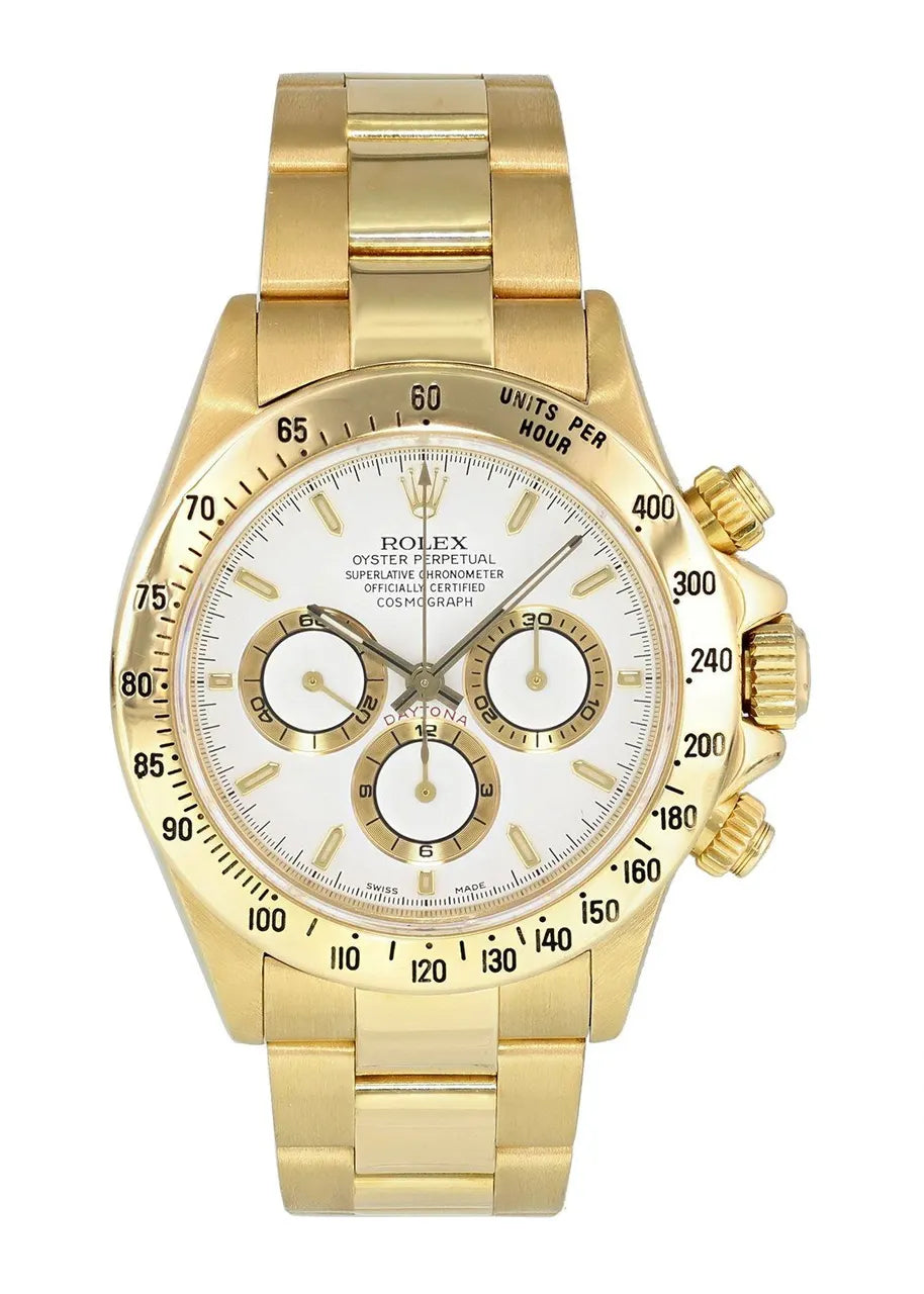 dial Rolex Daytona Gold White