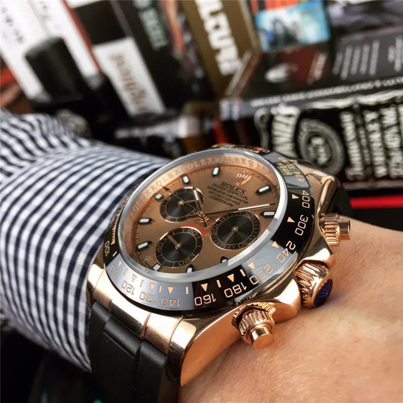 rose gold Rolex Daytona Chocolate Dial - Hình 3