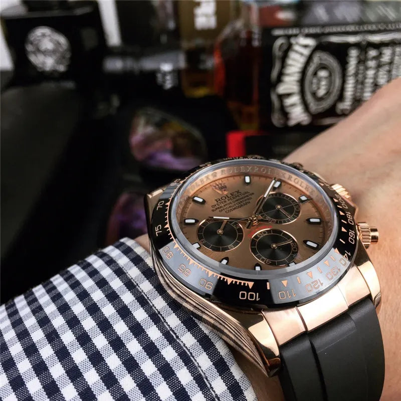 rose gold Rolex Daytona Chocolate Dial - Hình 4