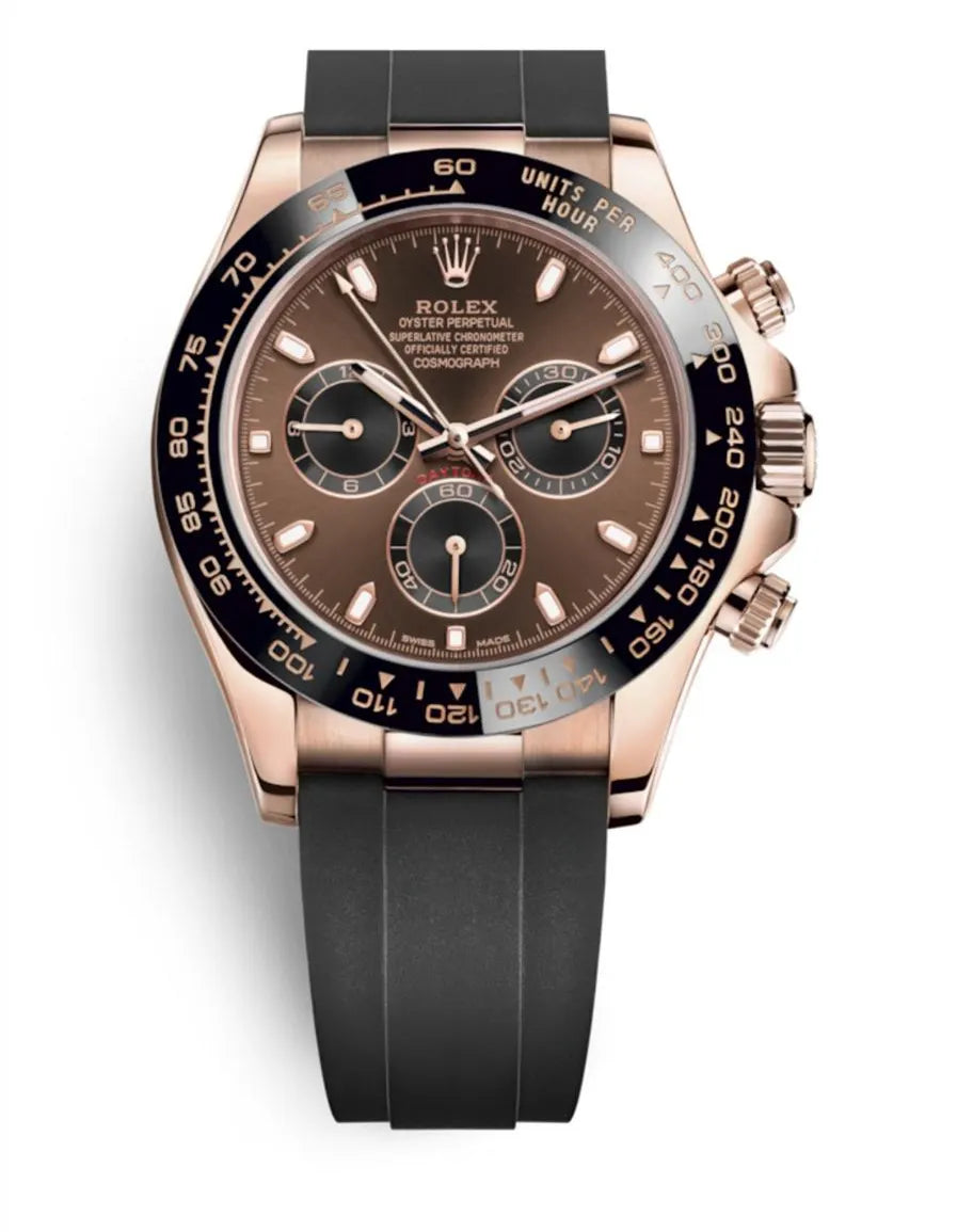 rose gold Rolex Daytona Chocolate Dial